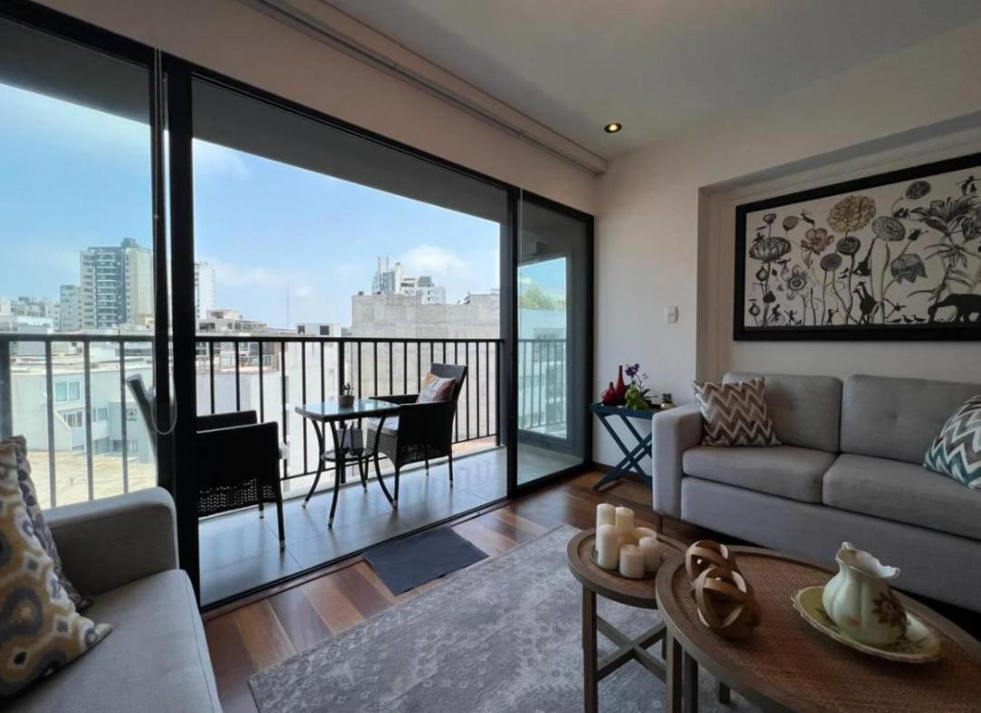 Exclusivo Y Moderno Depa En Miraflores Vista Al Mar Y A La Ciudad Amoblado Apartments Lima Eksteriør bilde
