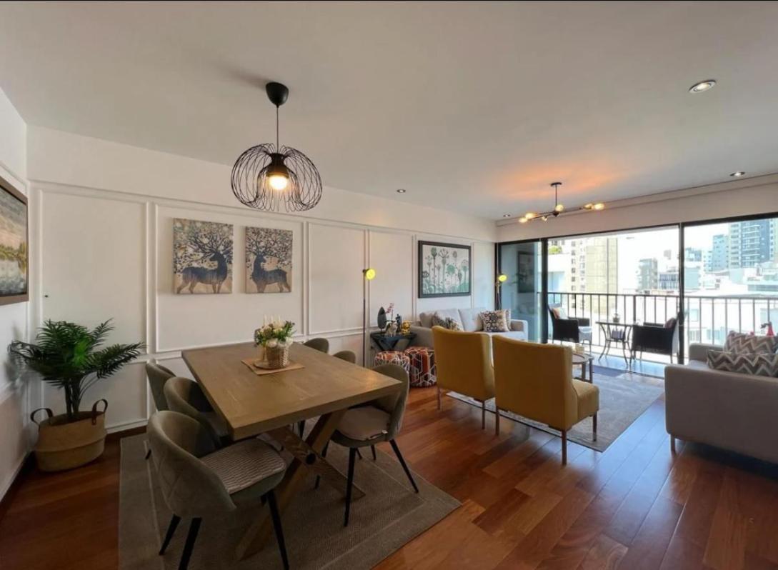 Exclusivo Y Moderno Depa En Miraflores Vista Al Mar Y A La Ciudad Amoblado Apartments Lima Eksteriør bilde