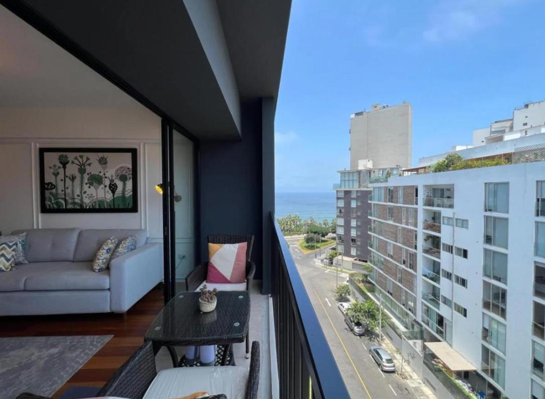 Exclusivo Y Moderno Depa En Miraflores Vista Al Mar Y A La Ciudad Amoblado Apartments Lima Eksteriør bilde