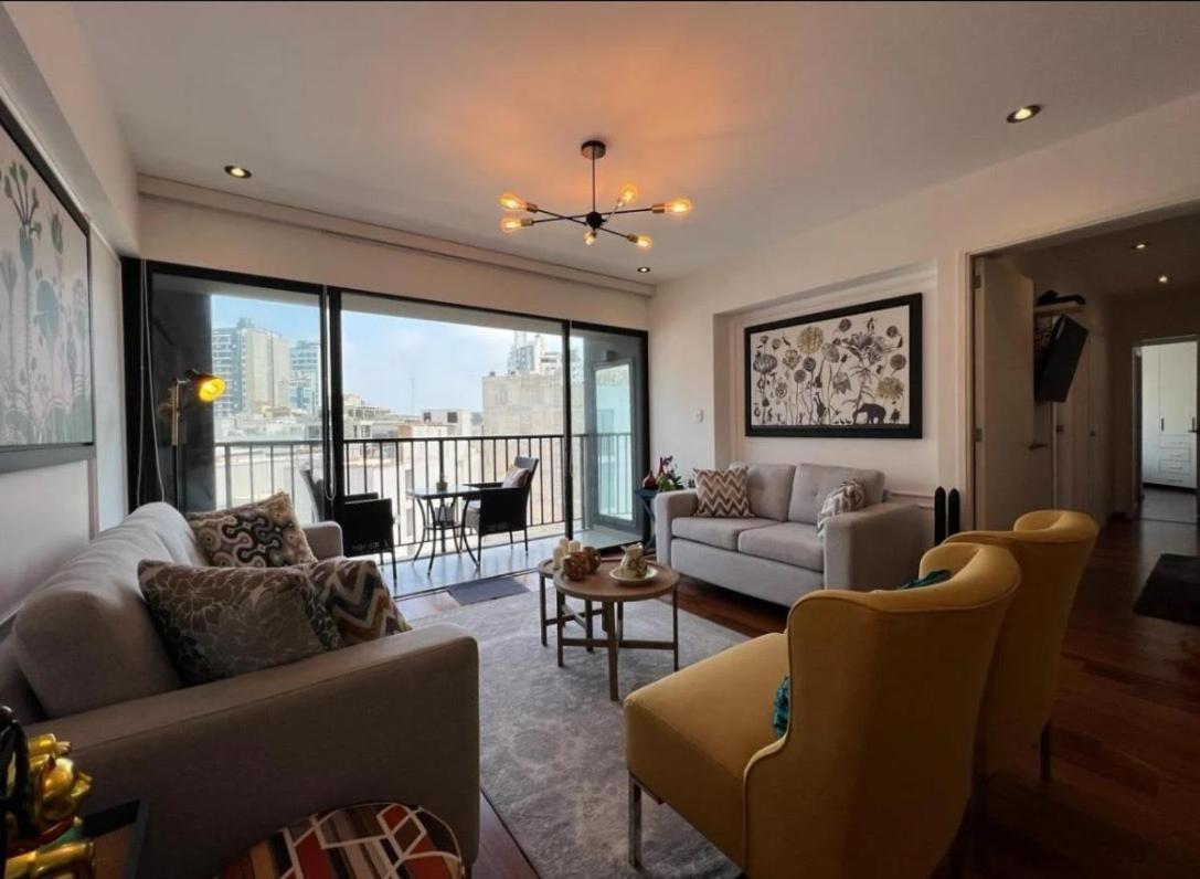Exclusivo Y Moderno Depa En Miraflores Vista Al Mar Y A La Ciudad Amoblado Apartments Lima Eksteriør bilde